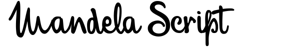 Mandela Script font preview